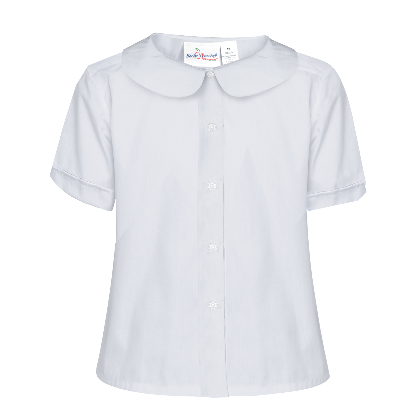 BSS Girls S/S Peter Pan Collar Blouse