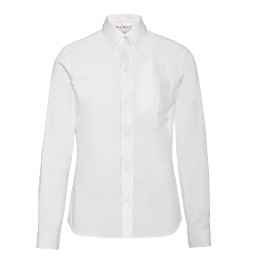 BSS Girls/Ladies Long Sleeve Oxford Shirt
