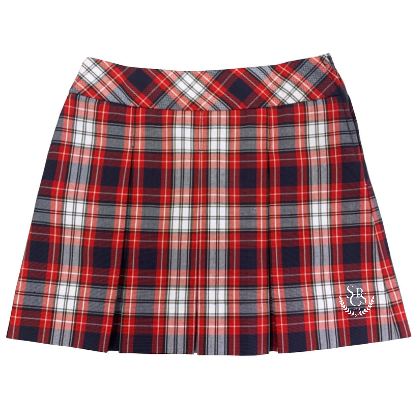 SCPS Girls Plaid Skort w/ Logo
