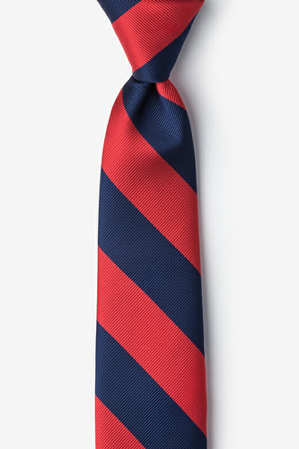 Navy/Red Stripe Tie