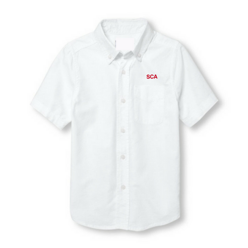 SCA Boys/Mens Short Sleeve Oxford Shirt