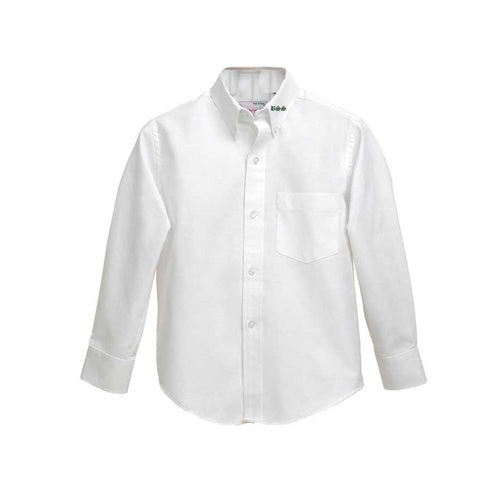 BSS Girls/Ladies Long Sleeve Oxford Shirt