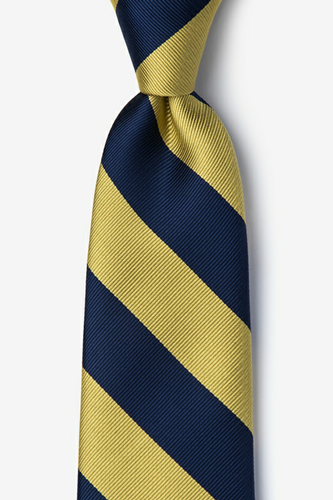 Navy/Gold Stripe Tie